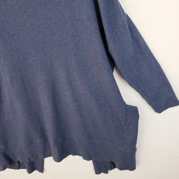 Pact Airplane Cardigan Organic Cotton Navy Blue Pockets size XS/S Travel Lounge - Picture 12 of 12